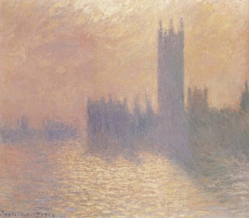 Claude Monet Houses of Parliament,London,Stormy Sky Sweden oil painting art